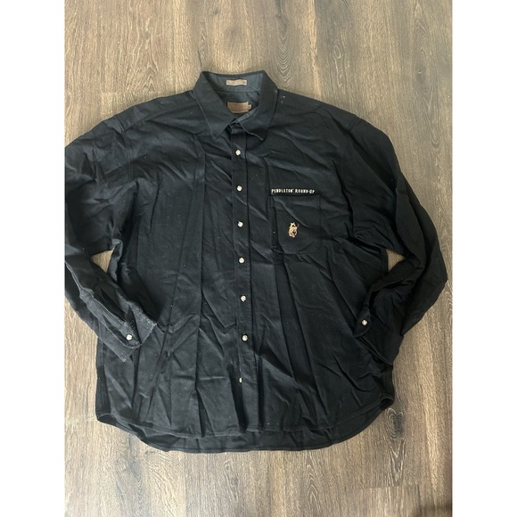 Pendleton Round-Up Button Up XXL 100% Wool Western MINT VTG Black Cowboy - Picture 1 of 8